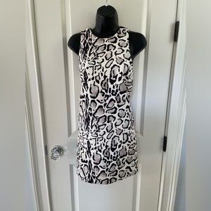 Leopard print mini dress, size XS
